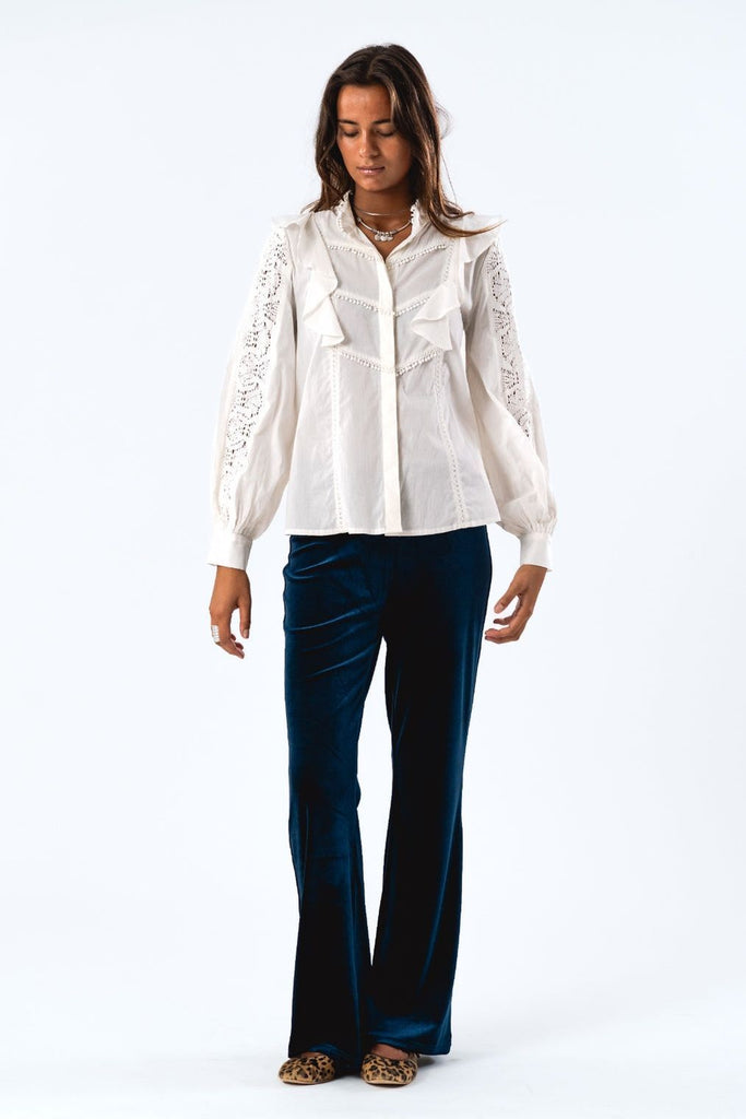 Maja Shirt | Creme Shirts XS,S,M,L Lollys Laundry