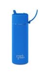 Limited Edition Ceramic Reusable Bottle w Flip Straw Lid 20oz | Blue Lagoon Water Bottles Frank Green