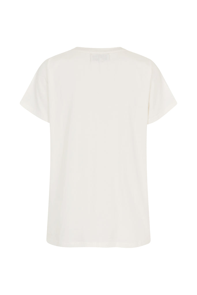 White t-shirt on a white background