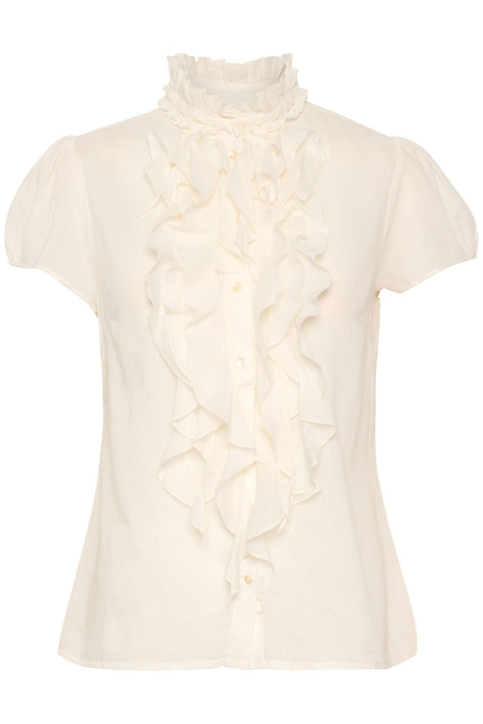 Saint Tropez Tilli Short Sleeve Shirt Ice White