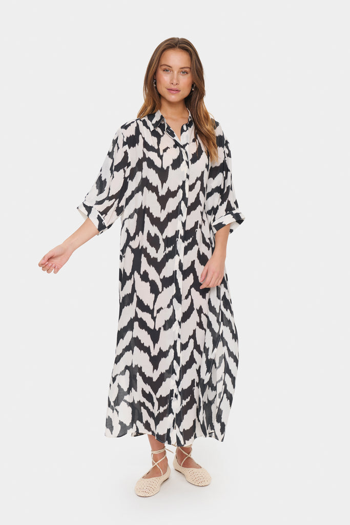 Kelsie Shirt Dress Midi Dress XS,S,M,L,XL,XXL Saint Tropez