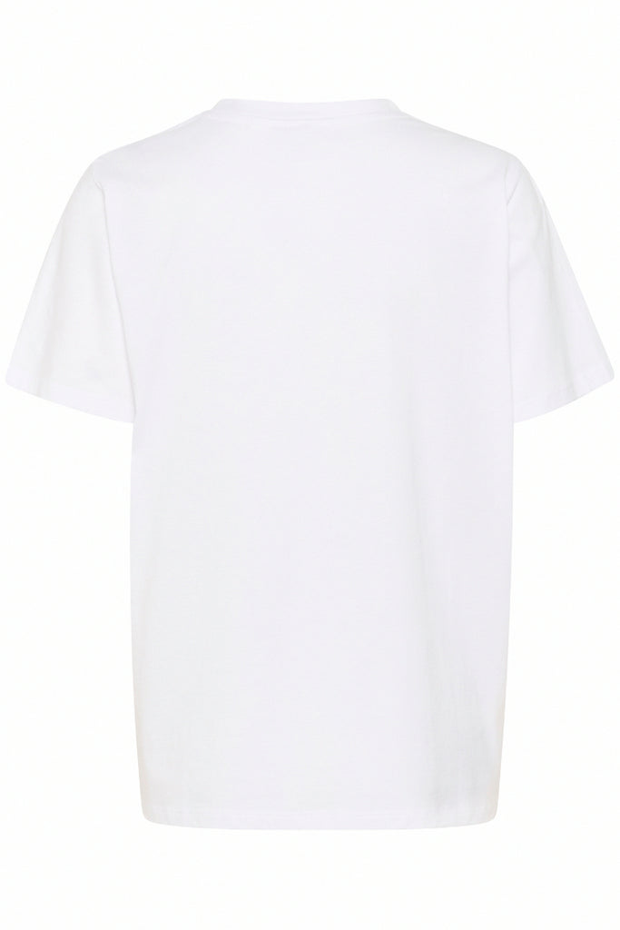 White t-shirt on a white background
