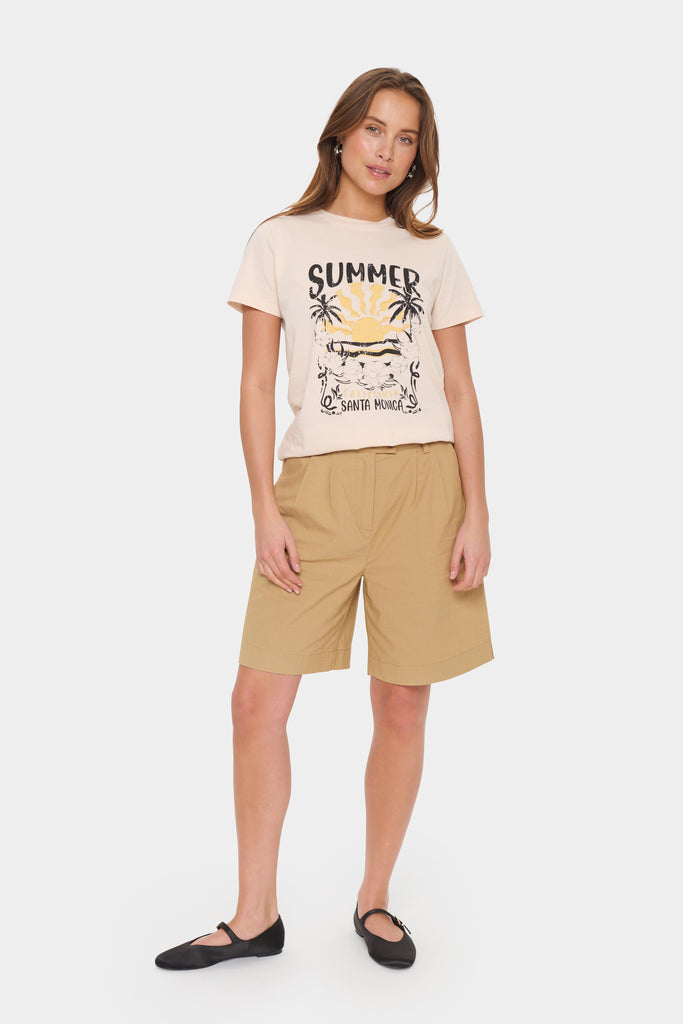 Kuvi T-Shirt | Creme Tees XS,S,M,L,XL Saint Tropez