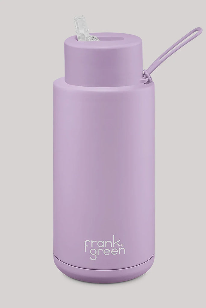 Ceramic Reusable Bottle w Straw Lid 34oz | Lilac Haze Water Bottles Frank Green