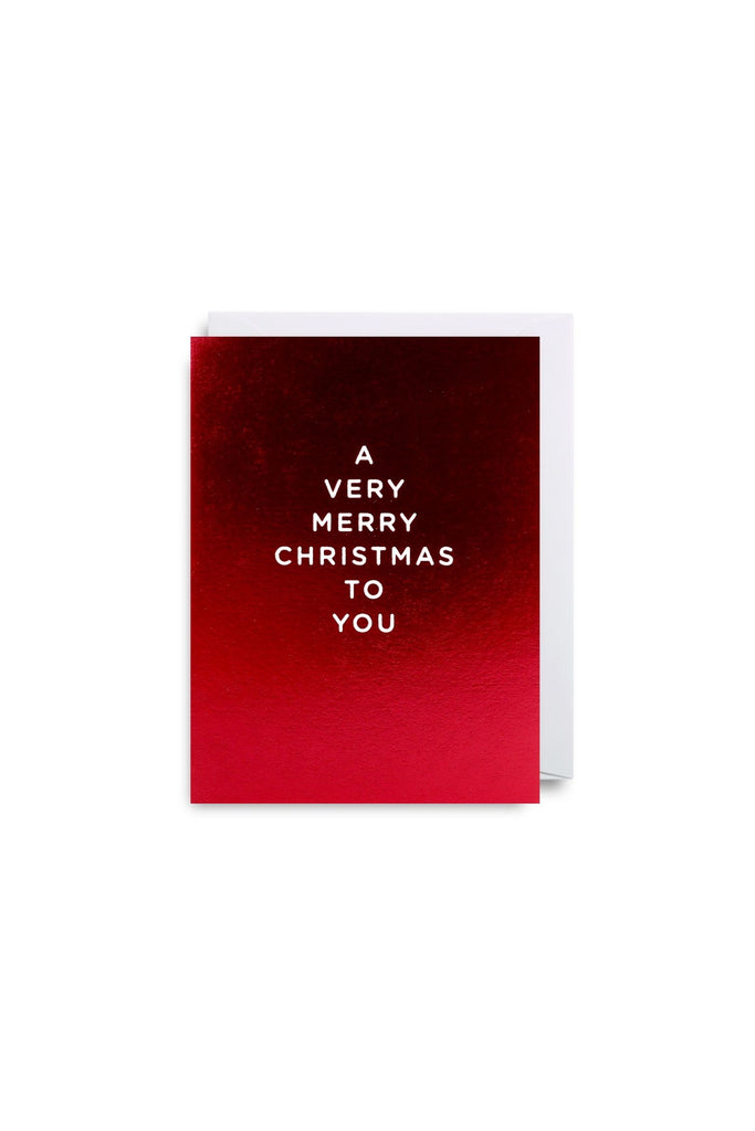 Mini Greeting Card | A Very Merry Christmas To You Christmas Greeting Cards Lagom