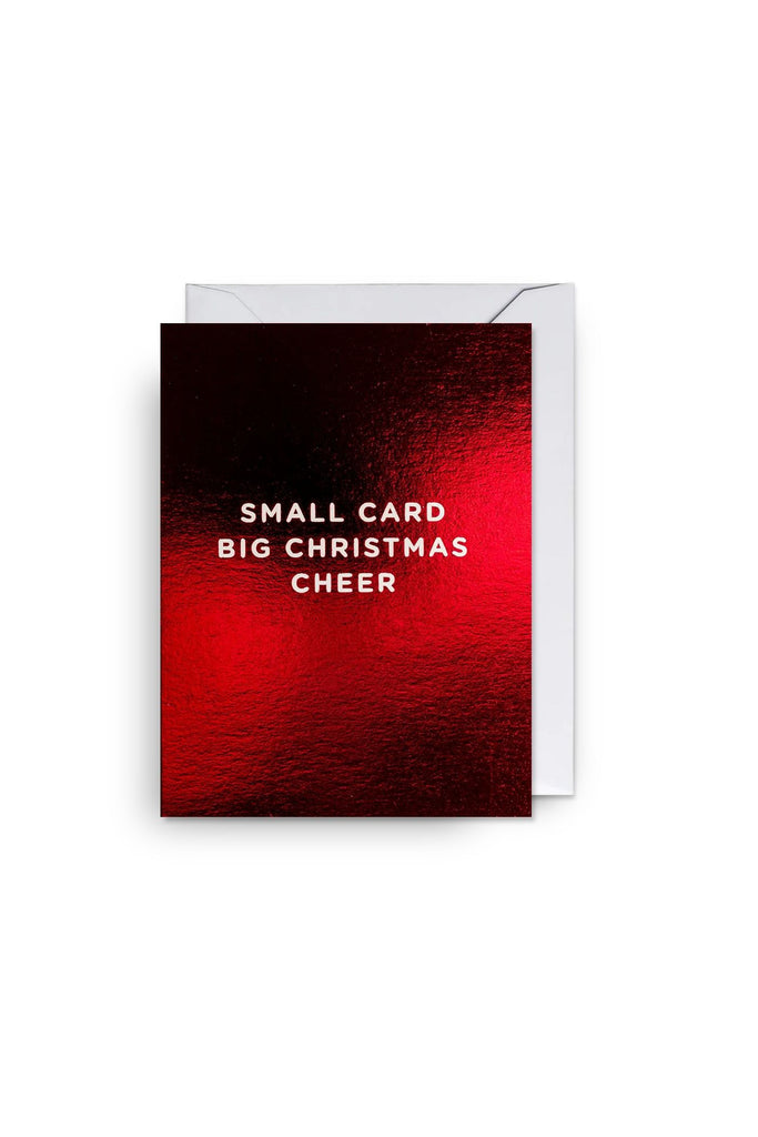 Mini Greeting  Card | Small Card Big Christmas Cheer Christmas Greeting Cards Lagom