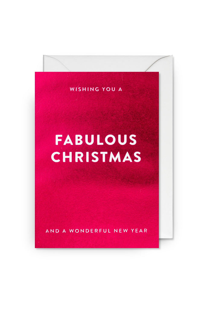 Greeting Card | Wishing You a Fabulous Christmas and a Wonderful Christmas Greeting Cards Lagom