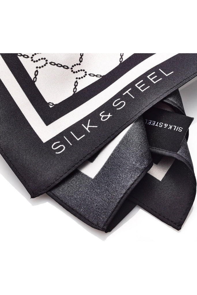 Silk & Steel Sorrento Silk Scarf Square bandana style