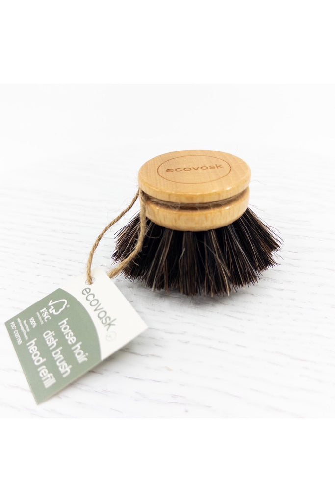 Dish Brush Head Refill | Horse Hair Cleaning + Brushware ecovask