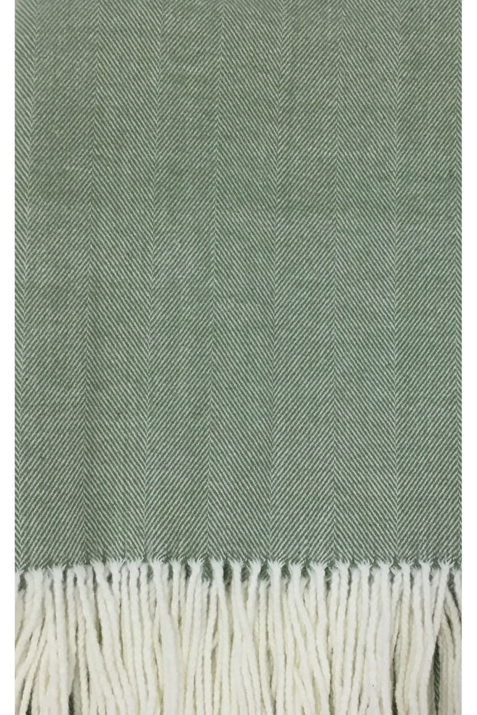 Alashan-Cotton-Acrylic-Adriondack-Herringbone-Woven-Throw-in-Beach-Grass-Green