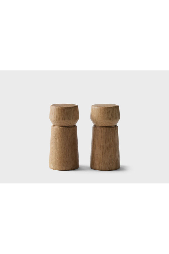Amsterdam 2 Piece Salt + Pepper Grinder Set | Natural Salt + Pepper Grinders Crushgrind