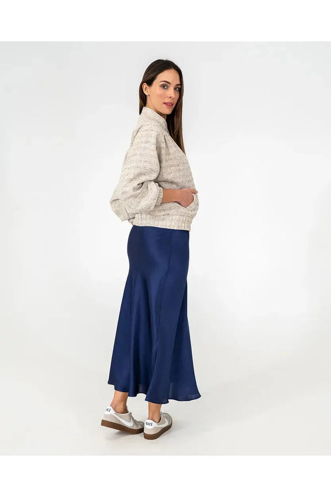 Arlington Milne Frankie Bomber Jacket Metallic Tweed