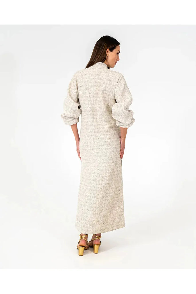 Arlington Milne Neville Maxi Dress Metallic Tweed