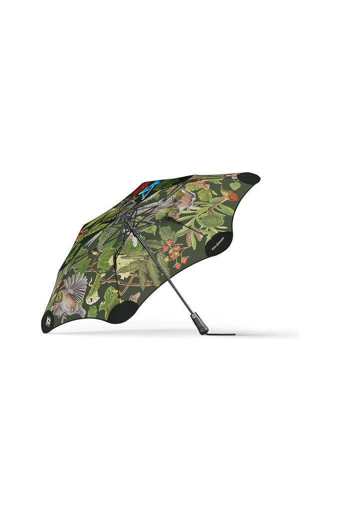 Blunt x Forest & Bird Metro Umbrella featuring design by Erin Forsyth. Clear cut image showing the underside  of the umbrella.