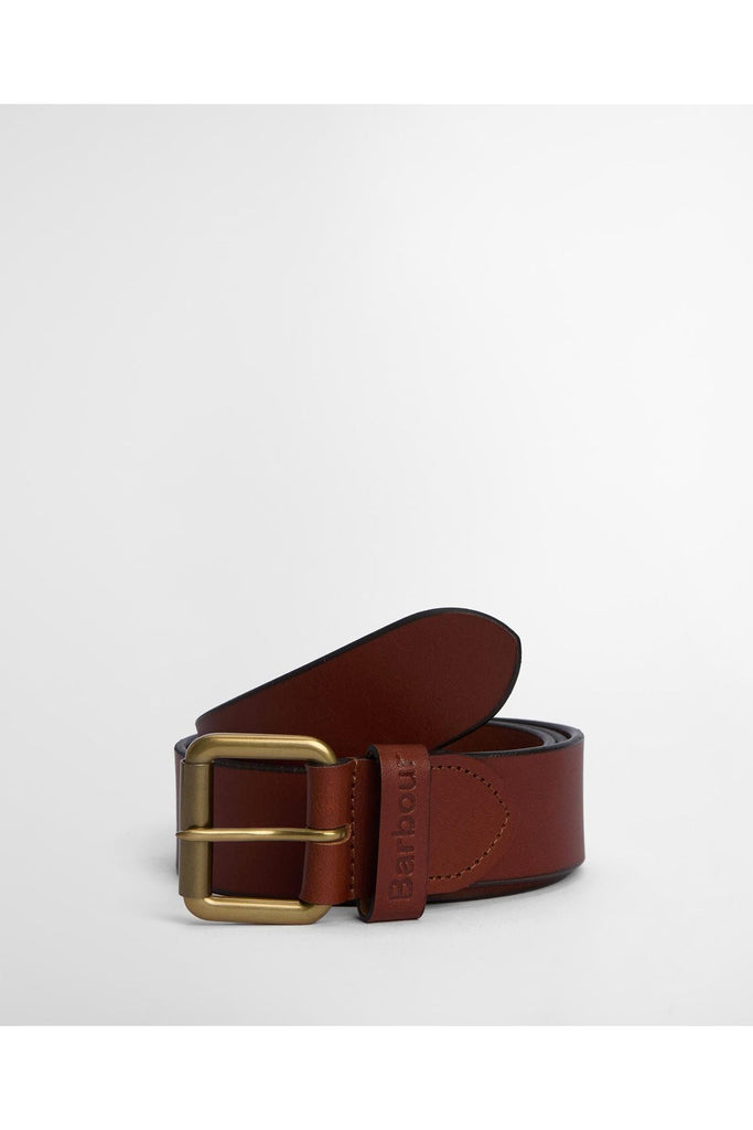 Barbour Allanton Leather Belt Natural Tan