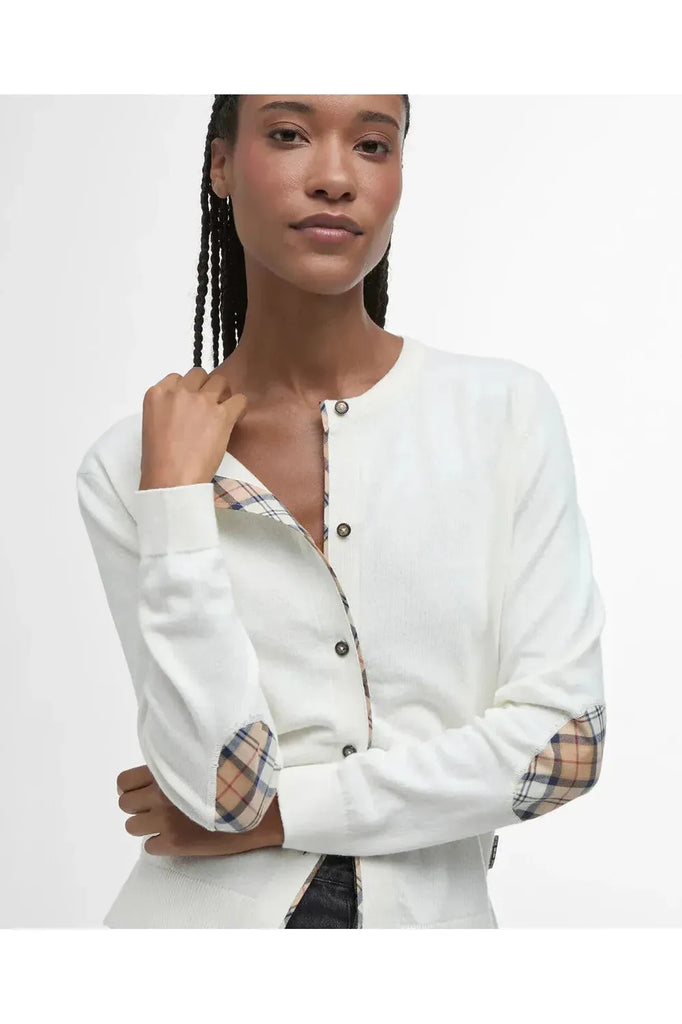 Barbour Bredon Knitted cardigan Cloud Hessian