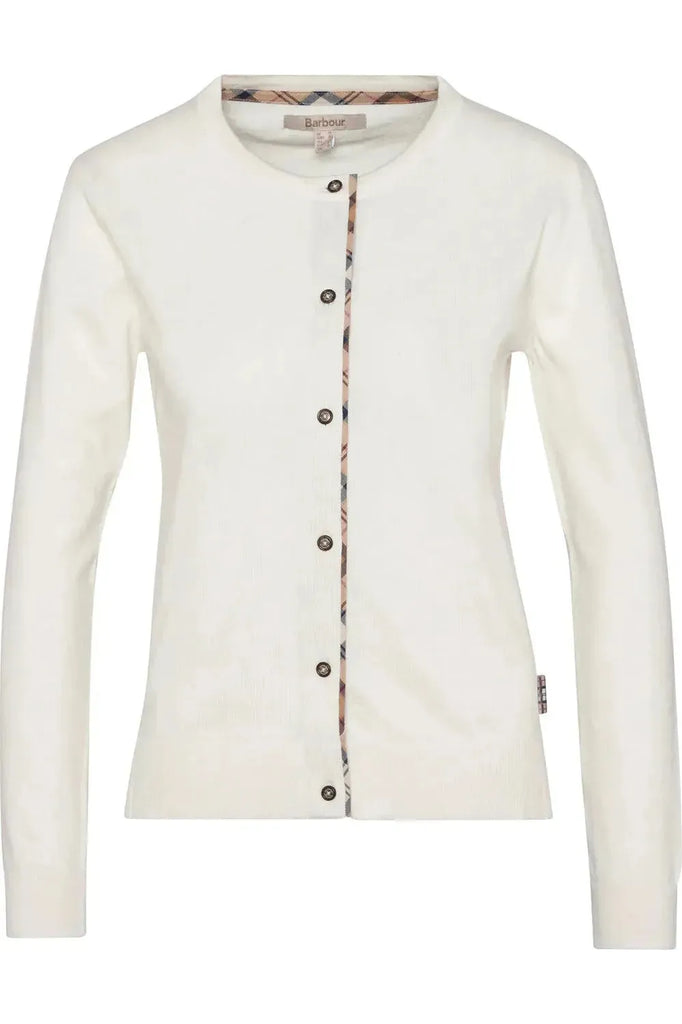Barbour Bredon Knitted cardigan Cloud Hessian
