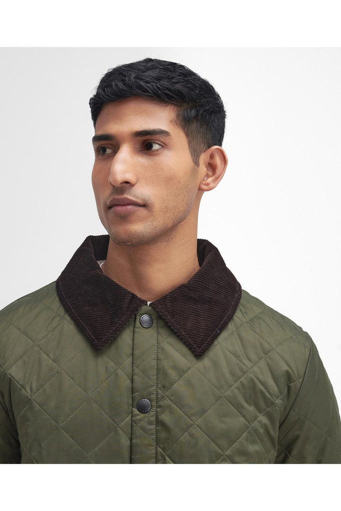Heritage Liddesdale Quilted Jacket | Olive Mens Jackets Barbour