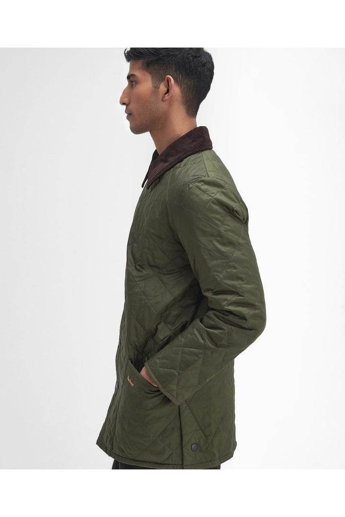 Heritage Liddesdale Quilted Jacket | Olive Mens Jackets Barbour