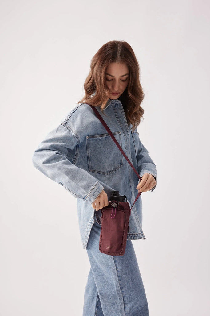 Bottle Sling Base Bag | Burgundy Shoulder + Crossbody Bags Base Supply
