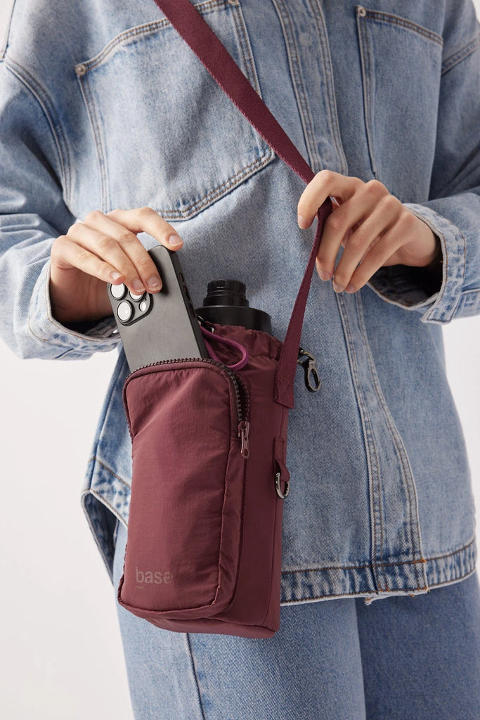 Bottle Sling Base Bag | Burgundy Shoulder + Crossbody Bags Base Supply