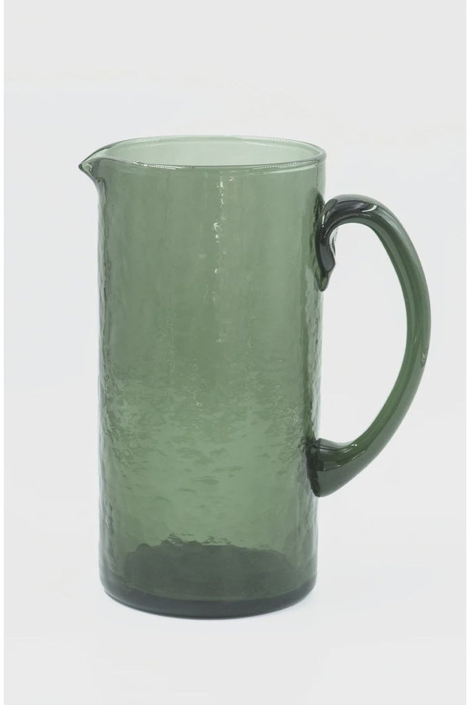 Bianca-Lorenne-Recycled-Glass-Jug-Fern-Colourway-Crisp-Home-&-Wear