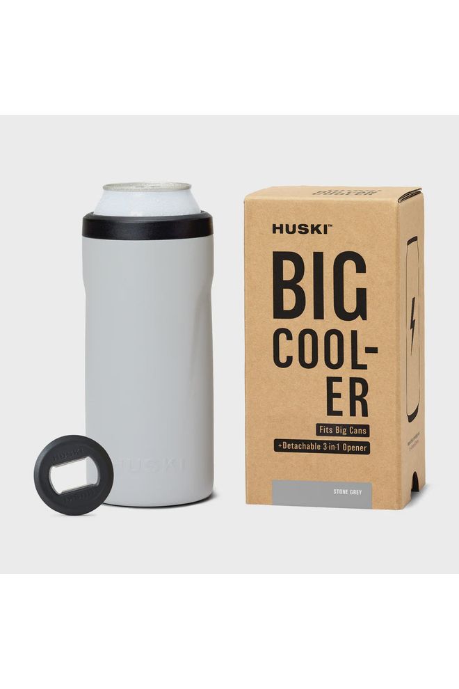 Big Can Cooler | Stone Grey Beer + Wine Coolers + Cool Tumblers Huski