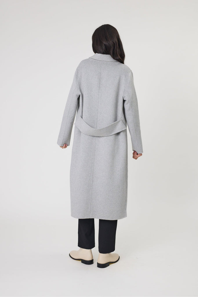 Marlow Blaze Wool Coat Silver Marle