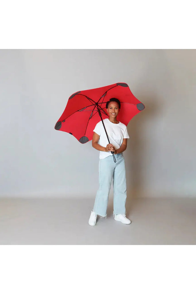 Blunt | Classic Umbrella Red Female model shot | Crisp Home + Wear