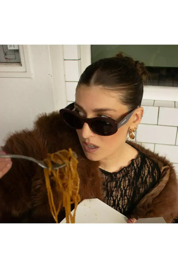 Bored George Kylie Sunglasses in Merlot