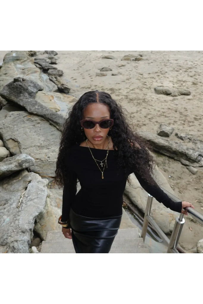 Bored George Kylie Sunglasses in Merlot