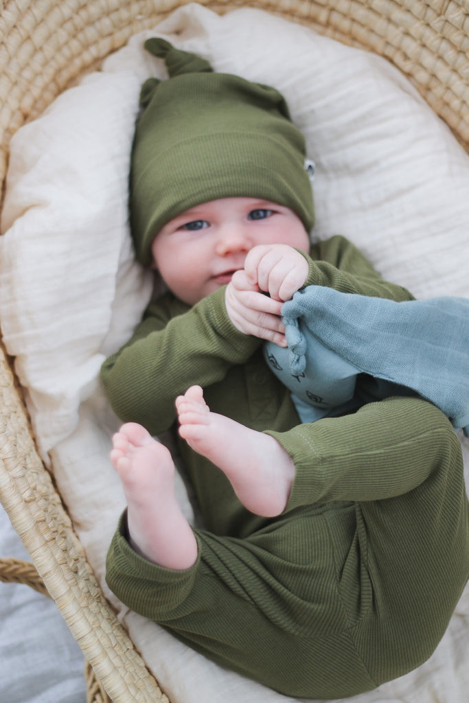 Organic Muslin Bunny Comforter | Storm Play Burrow & Be