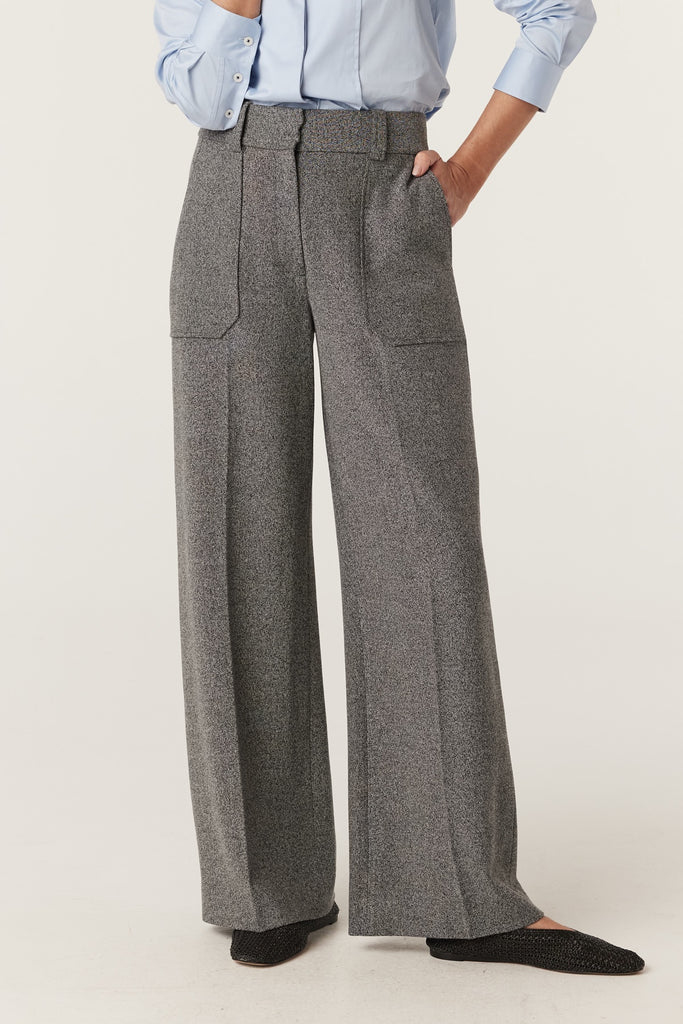 Cable Melbourne Evie Pant | Charcoal Marle