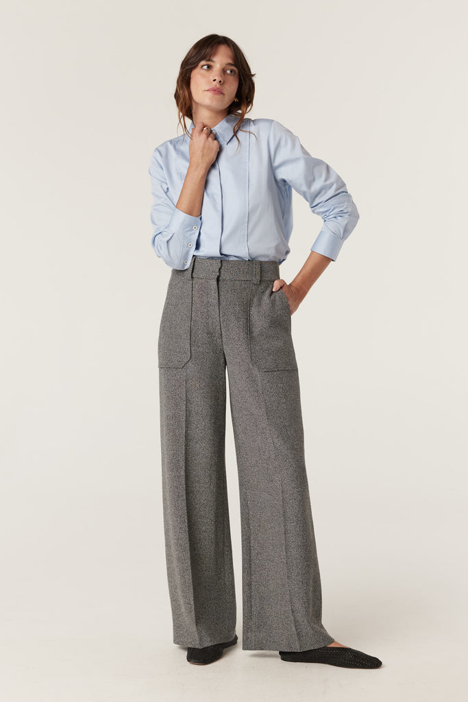 Cable Melbourne Evie Pant | Charcoal Marle