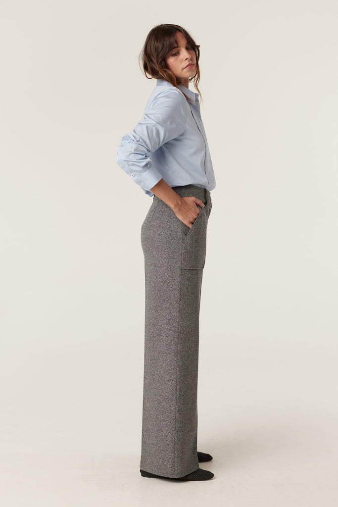 Cable Melbourne Evie Pant | Charcoal Marle