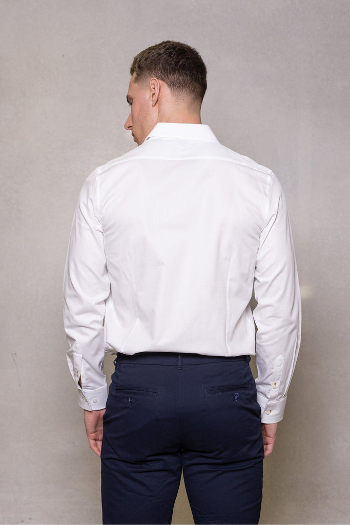 Cutler & Co Andre long Sleeve White Shirt