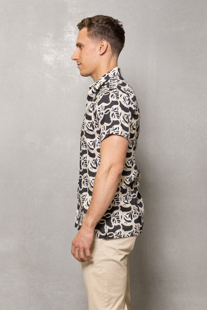 Cutler & Co Ian Short Sleeve Shirt Sambuca