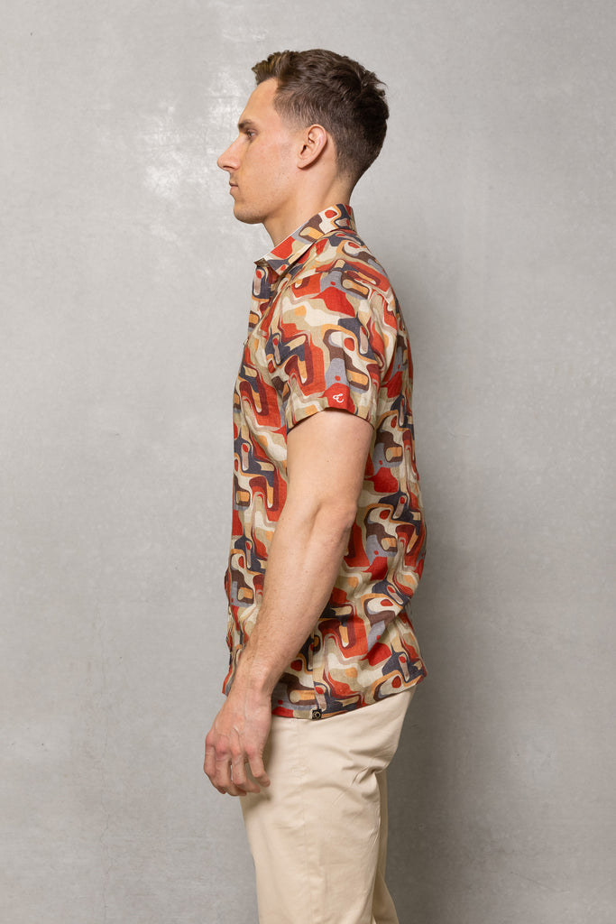 Cutler & Co Ian Short Sleeve shirt Sahara