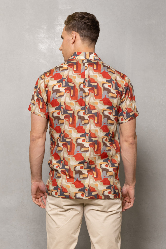 Cutler & Co Ian Short Sleeve shirt Sahara