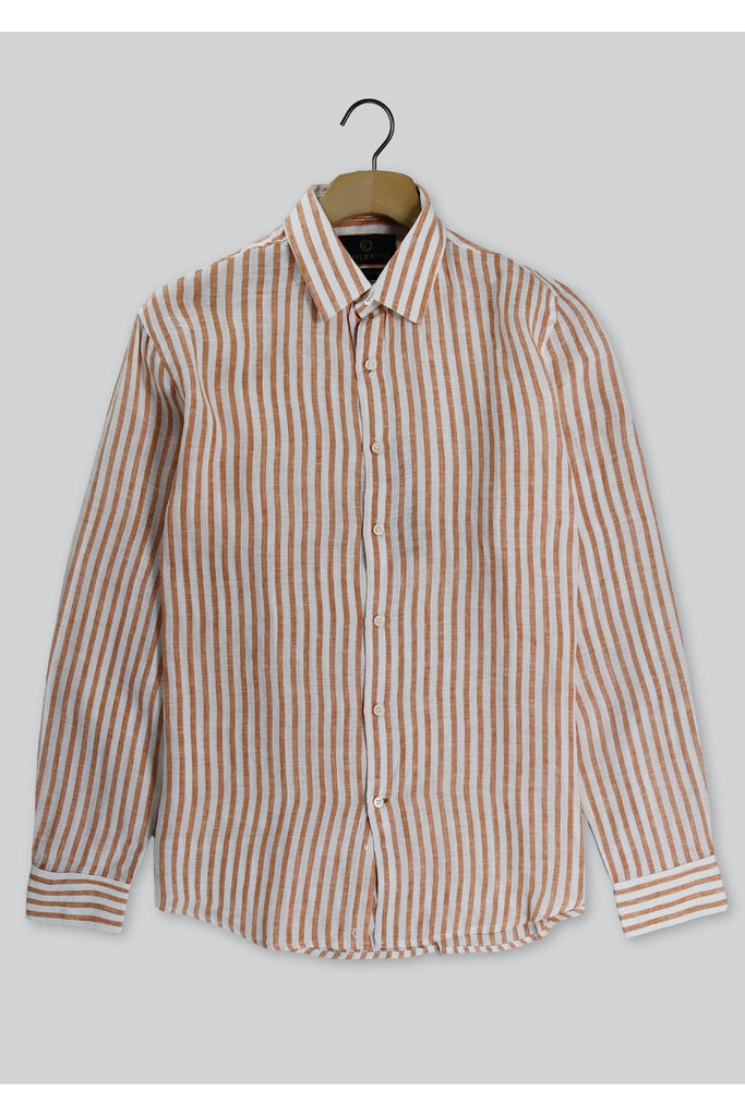 Blake Linen Shirt | Burnt Orange Mens Shirts M,L,XL,2XL Cutler & Co