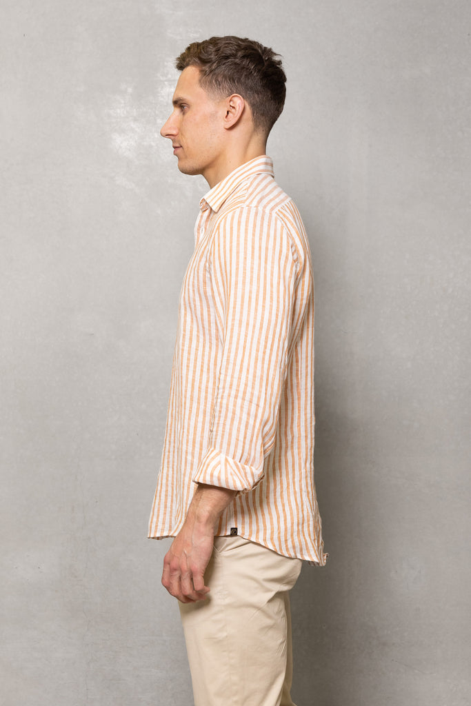 Blake Linen Shirt | Burnt Orange Mens Shirts M,L,XL,2XL Cutler & Co