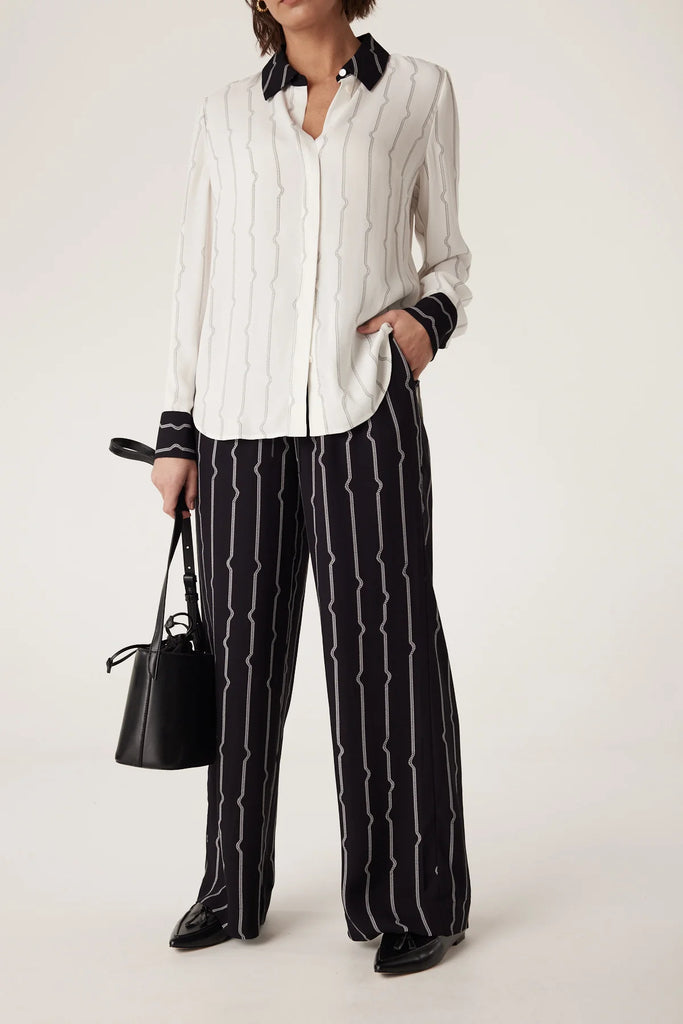 Cable Melbourne Allegra Stripe Pant in Pulse Print