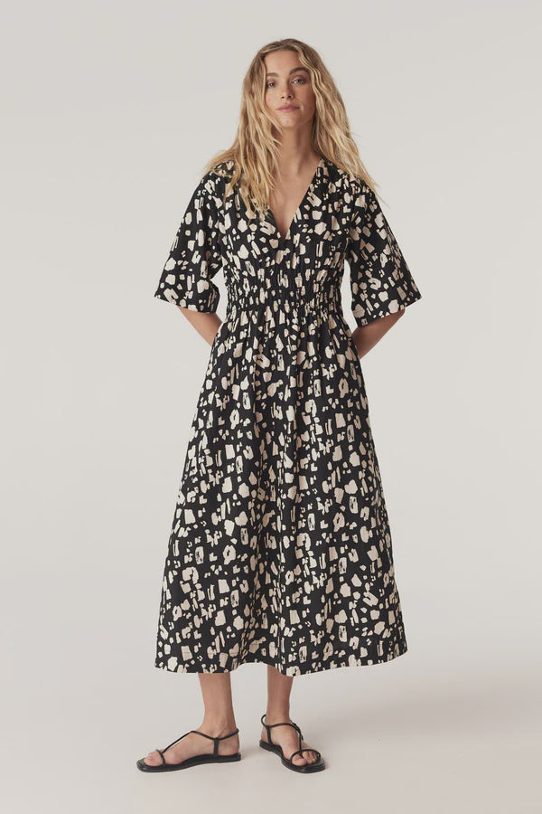 Cable Bella Print Dress Mono Print