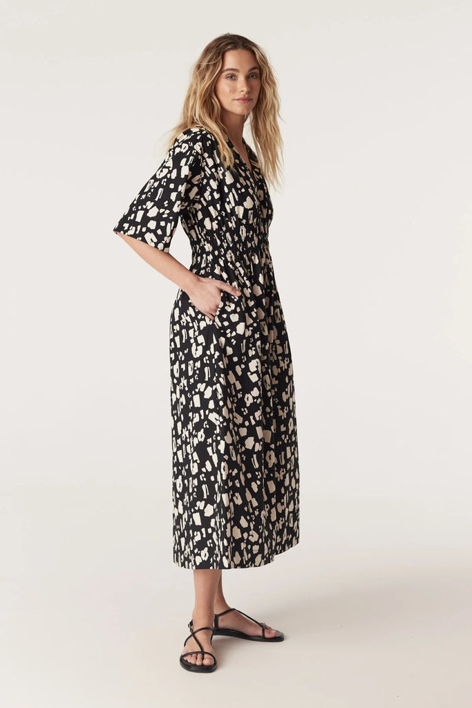 Cable Bella Print Dress Mono Print