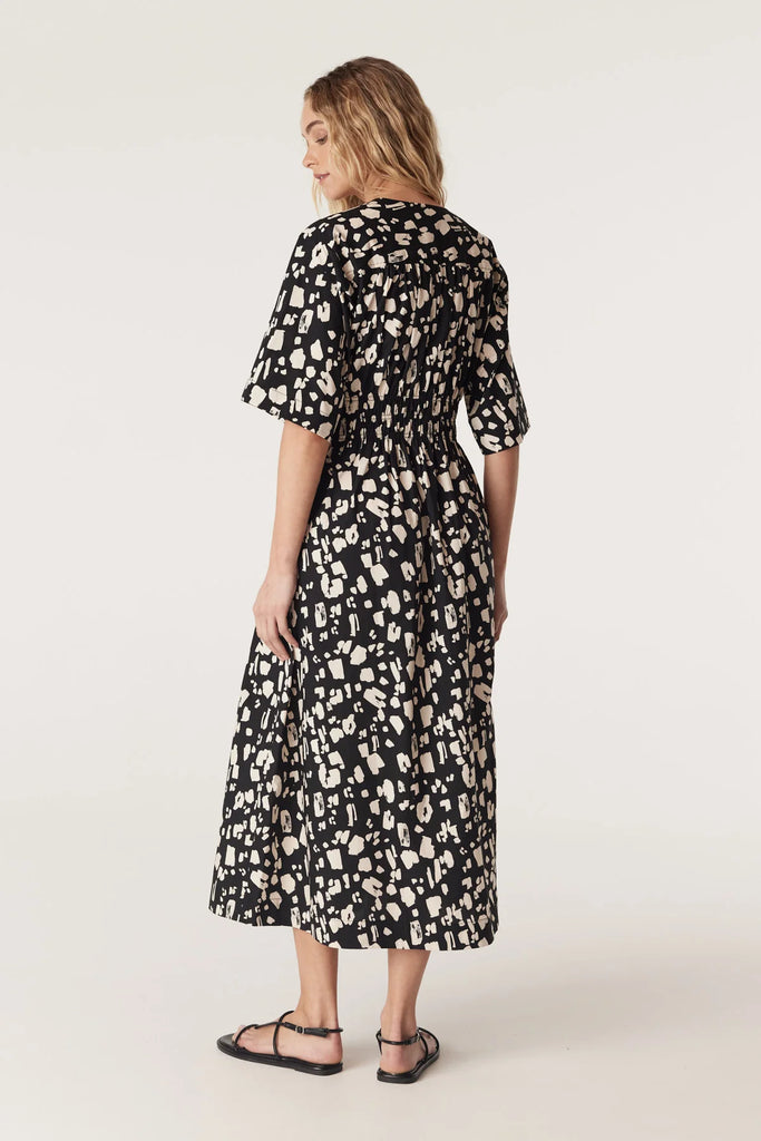 Cable Bella Print Dress Mono Print