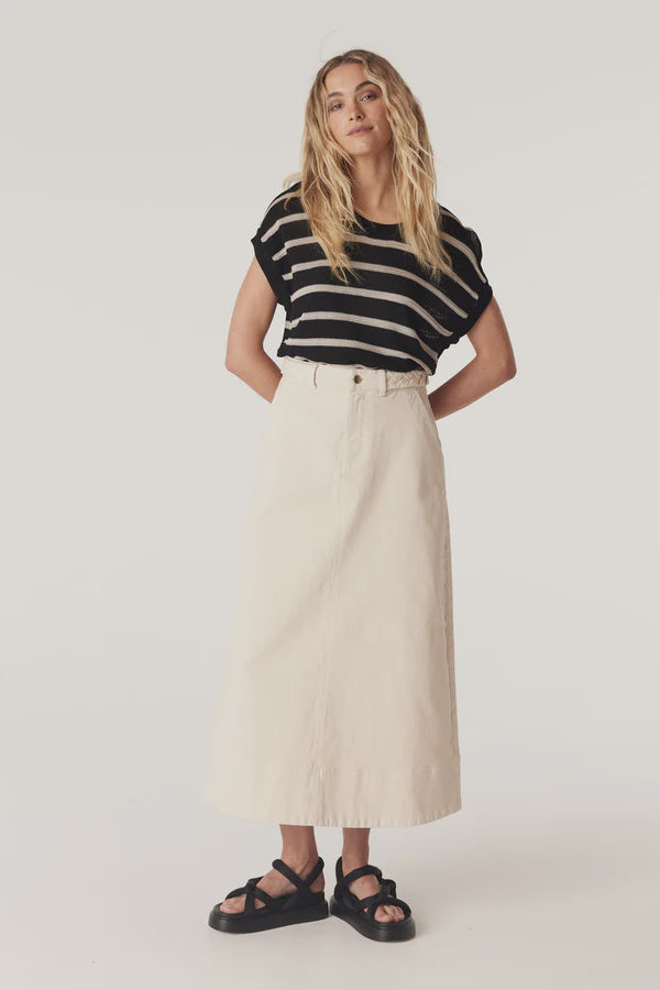 Cable Melbourne Samba Drill Skirt Ecru