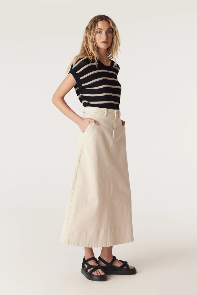 Cable Melbourne Samba Drill Skirt Ecru