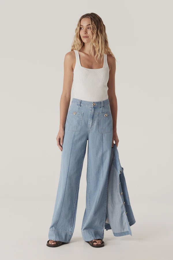 Cable Melbourne Ellie Pant Chambray