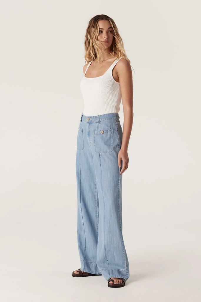 Cable Melbourne Ellie Pant Chambray