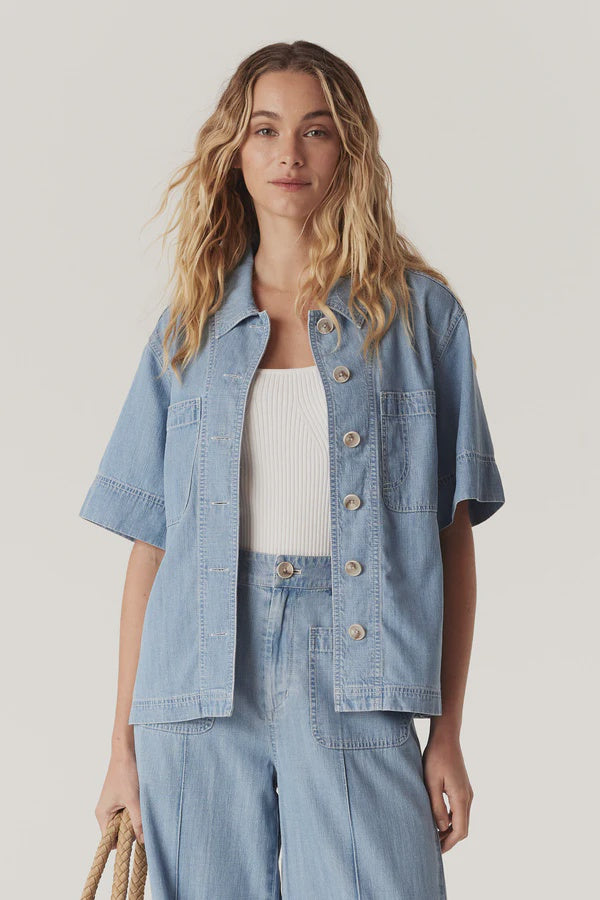 Cable Melbourne Ellie Top chambray